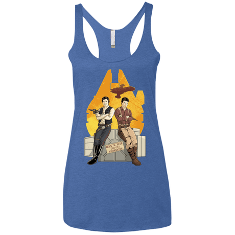 T-Shirts Vintage Royal / X-Small Partners In Crime Women's Triblend Racerback Tank
