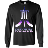 T-Shirts Black / S Parzival Retro Men's Long Sleeve T-Shirt