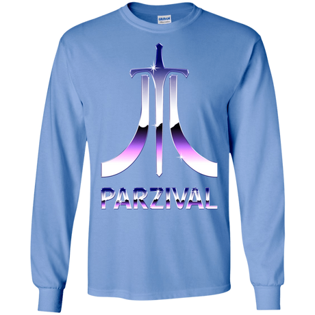 T-Shirts Carolina Blue / S Parzival Retro Men's Long Sleeve T-Shirt