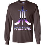 T-Shirts Dark Chocolate / S Parzival Retro Men's Long Sleeve T-Shirt