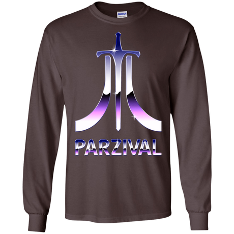 T-Shirts Dark Chocolate / S Parzival Retro Men's Long Sleeve T-Shirt