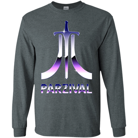 T-Shirts Dark Heather / S Parzival Retro Men's Long Sleeve T-Shirt