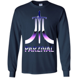 T-Shirts Navy / S Parzival Retro Men's Long Sleeve T-Shirt