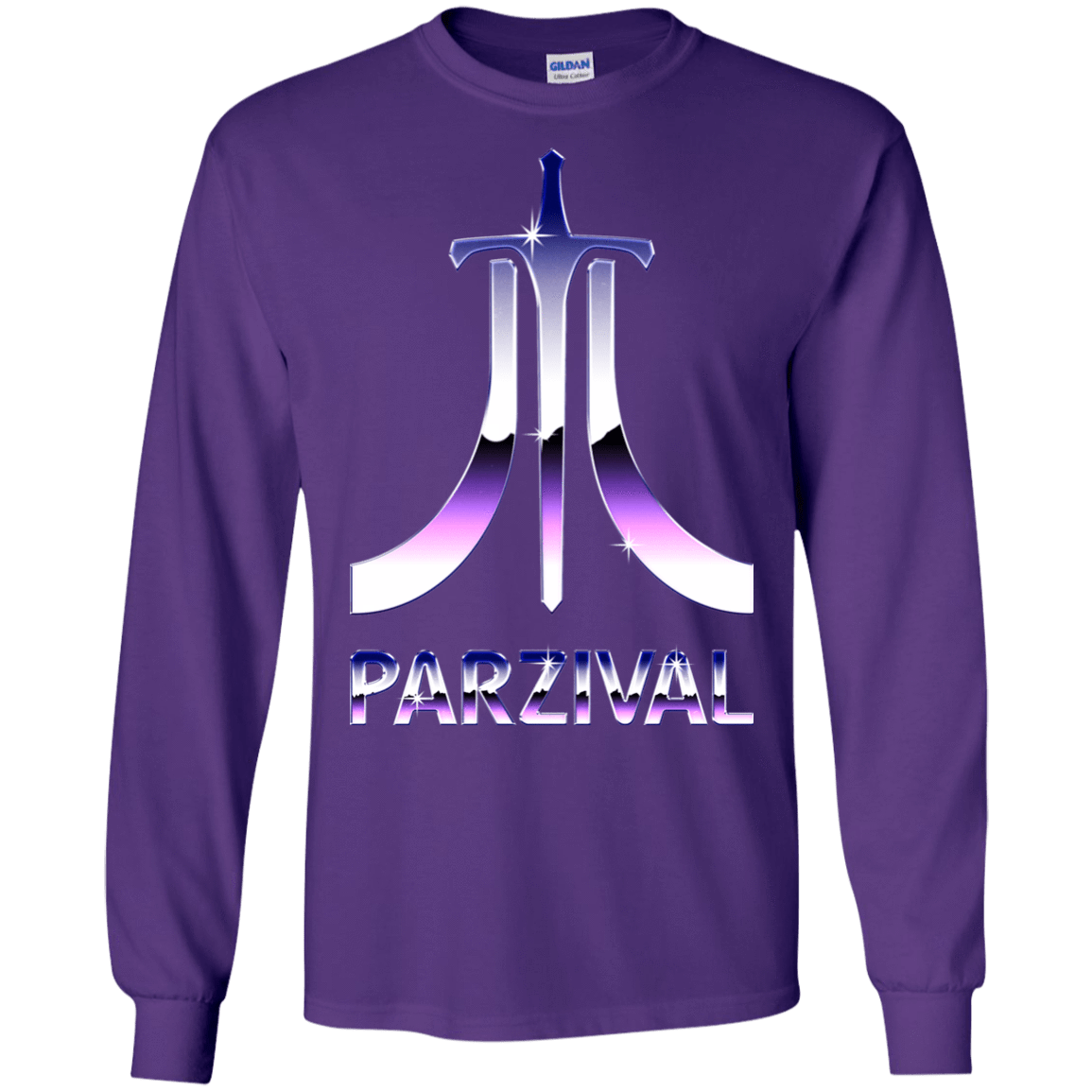 T-Shirts Purple / S Parzival Retro Men's Long Sleeve T-Shirt