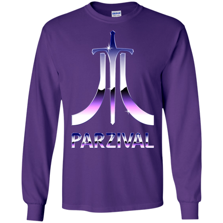 T-Shirts Purple / S Parzival Retro Men's Long Sleeve T-Shirt