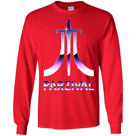 T-Shirts Red / S Parzival Retro Men's Long Sleeve T-Shirt