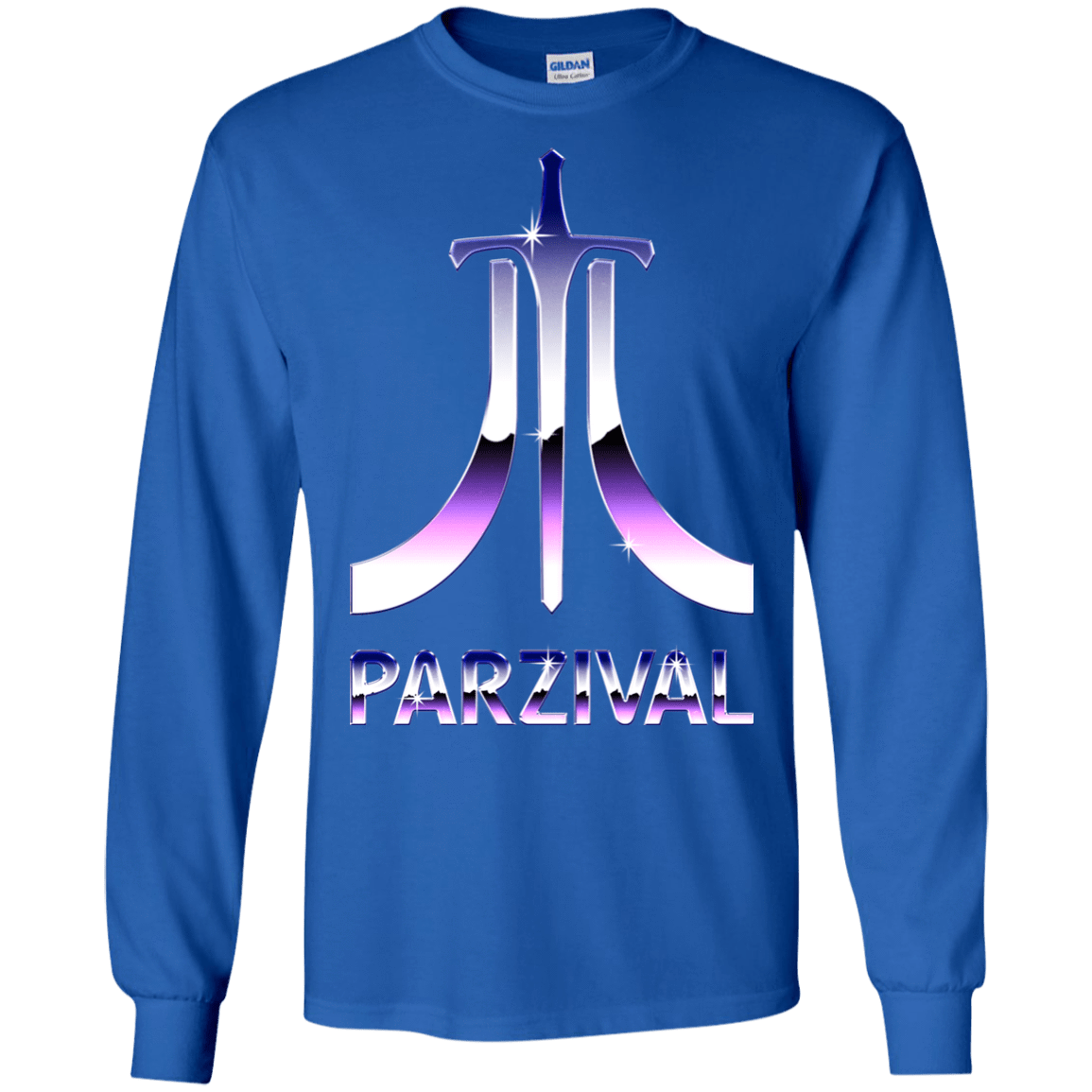 T-Shirts Royal / S Parzival Retro Men's Long Sleeve T-Shirt