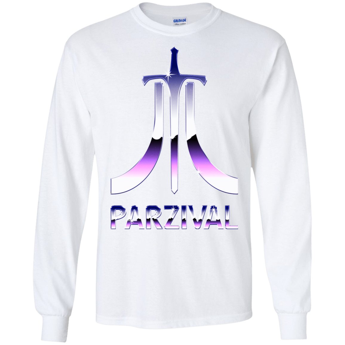 T-Shirts White / S Parzival Retro Men's Long Sleeve T-Shirt