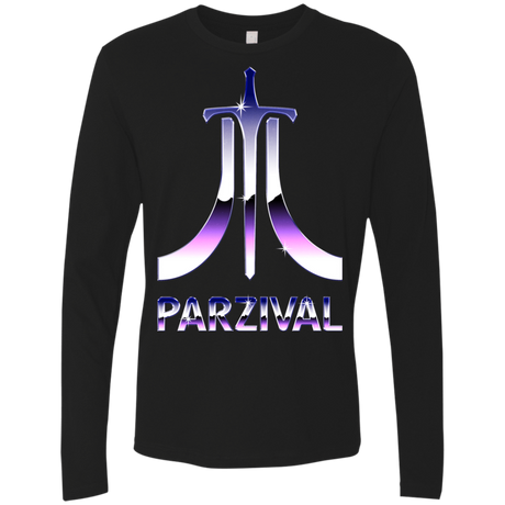 T-Shirts Black / S Parzival Retro Men's Premium Long Sleeve