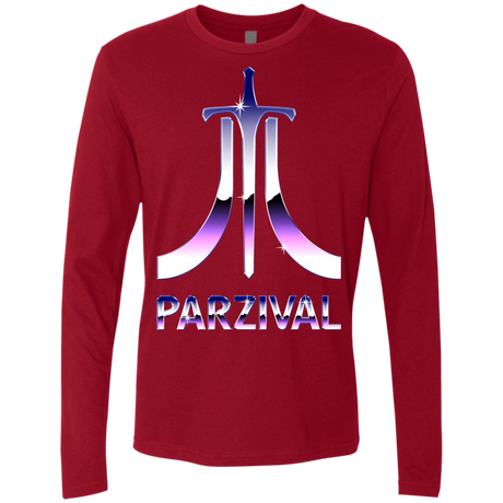 T-Shirts Cardinal / S Parzival Retro Men's Premium Long Sleeve
