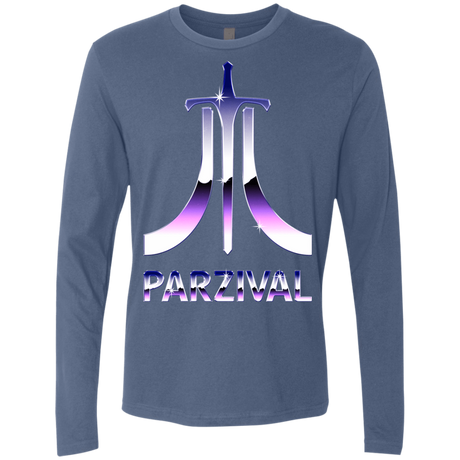T-Shirts Indigo / S Parzival Retro Men's Premium Long Sleeve