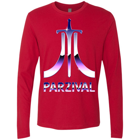 T-Shirts Red / S Parzival Retro Men's Premium Long Sleeve