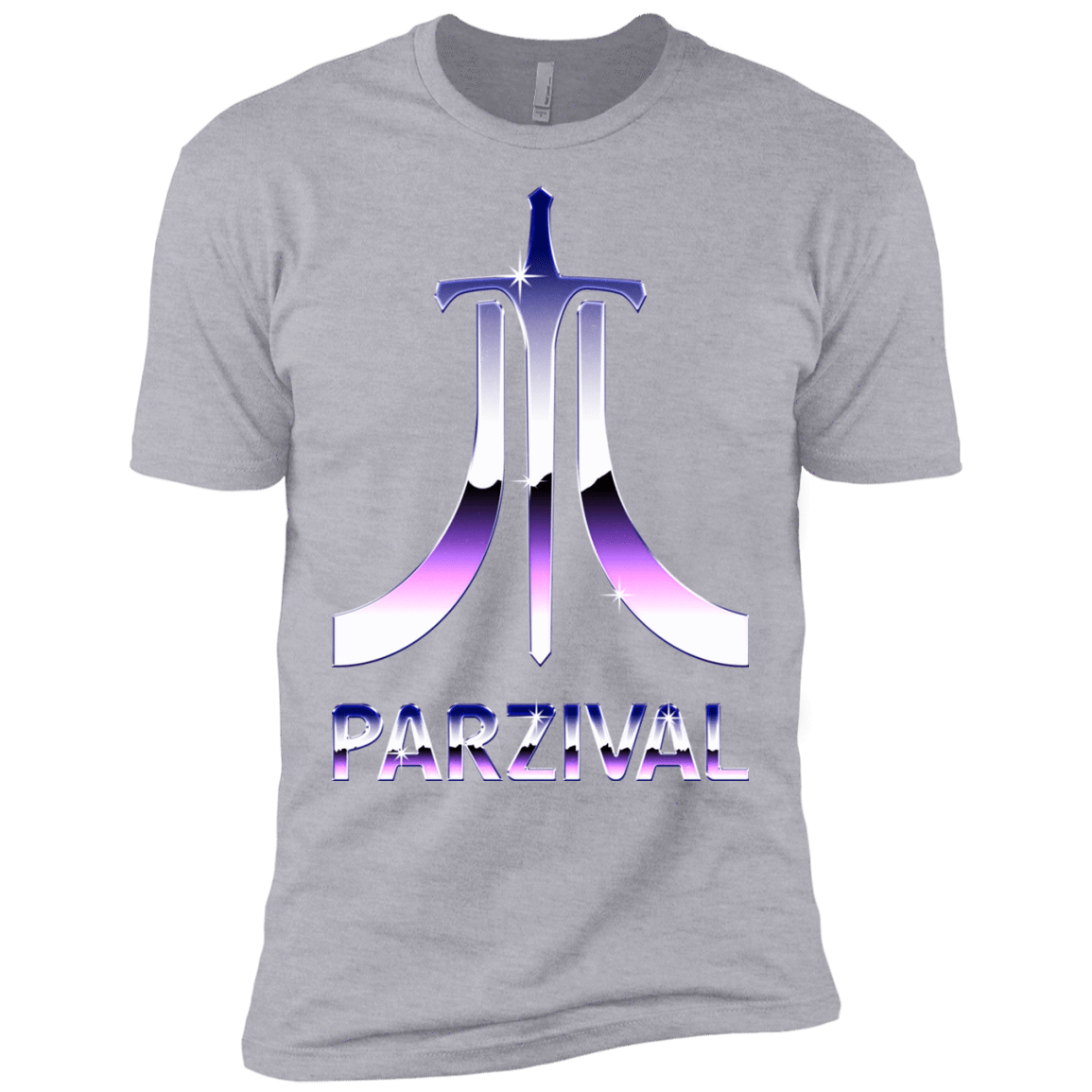 T-Shirts Heather Grey / X-Small Parzival Retro Men's Premium T-Shirt