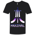 T-Shirts Black / X-Small Parzival Retro Men's Premium V-Neck
