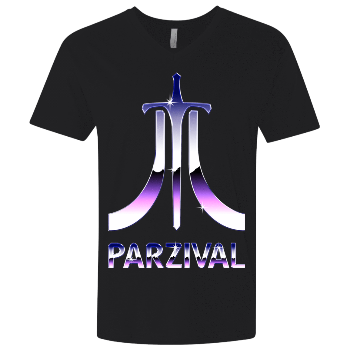 T-Shirts Black / X-Small Parzival Retro Men's Premium V-Neck