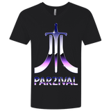 T-Shirts Black / X-Small Parzival Retro Men's Premium V-Neck