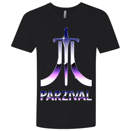 T-Shirts Black / X-Small Parzival Retro Men's Premium V-Neck