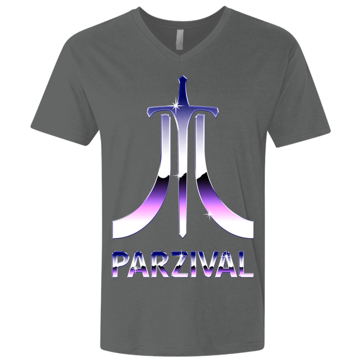 T-Shirts Heavy Metal / X-Small Parzival Retro Men's Premium V-Neck