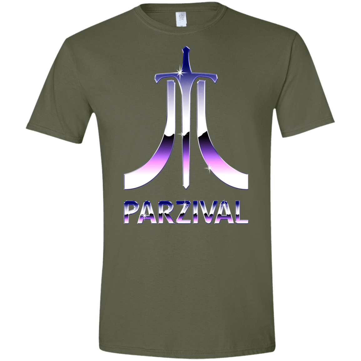 T-Shirts Military Green / S Parzival Retro Men's Semi-Fitted Softstyle