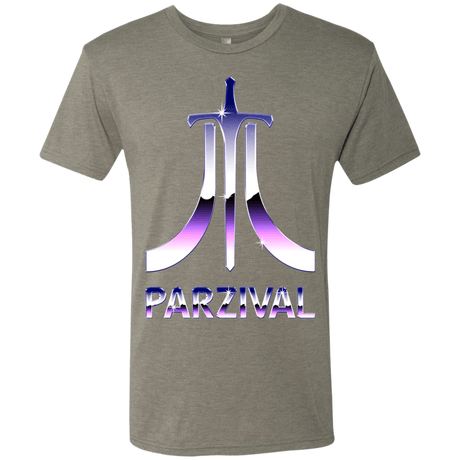 T-Shirts Venetian Grey / S Parzival Retro Men's Triblend T-Shirt