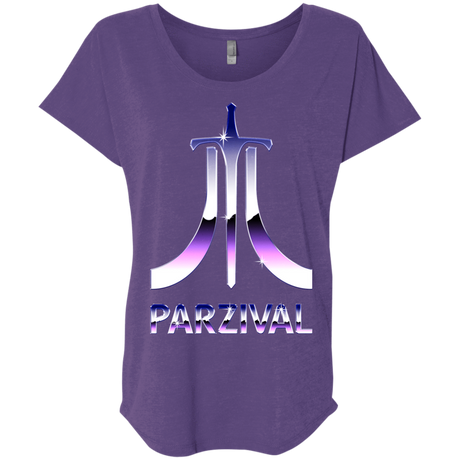 T-Shirts Purple Rush / X-Small Parzival Retro Triblend Dolman Sleeve