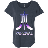 T-Shirts Vintage Navy / X-Small Parzival Retro Triblend Dolman Sleeve