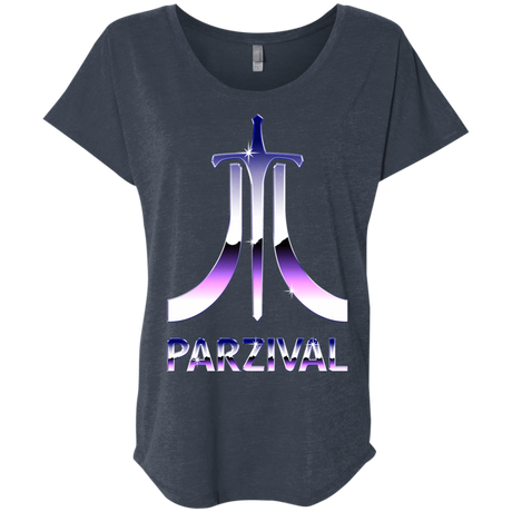 T-Shirts Vintage Navy / X-Small Parzival Retro Triblend Dolman Sleeve