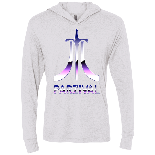 T-Shirts Heather White / X-Small Parzival Retro Triblend Long Sleeve Hoodie Tee