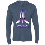 T-Shirts Indigo / X-Small Parzival Retro Triblend Long Sleeve Hoodie Tee