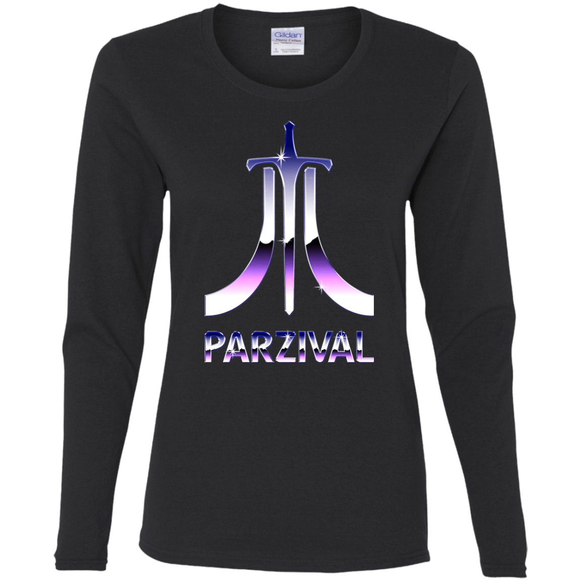 T-Shirts Black / S Parzival Retro Women's Long Sleeve T-Shirt