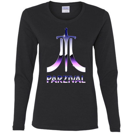 T-Shirts Black / S Parzival Retro Women's Long Sleeve T-Shirt