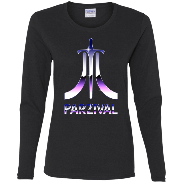 T-Shirts Black / S Parzival Retro Women's Long Sleeve T-Shirt