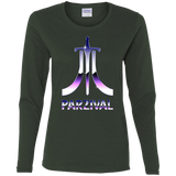T-Shirts Forest / S Parzival Retro Women's Long Sleeve T-Shirt