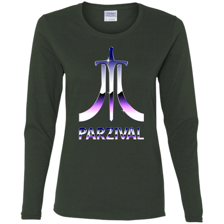 T-Shirts Forest / S Parzival Retro Women's Long Sleeve T-Shirt
