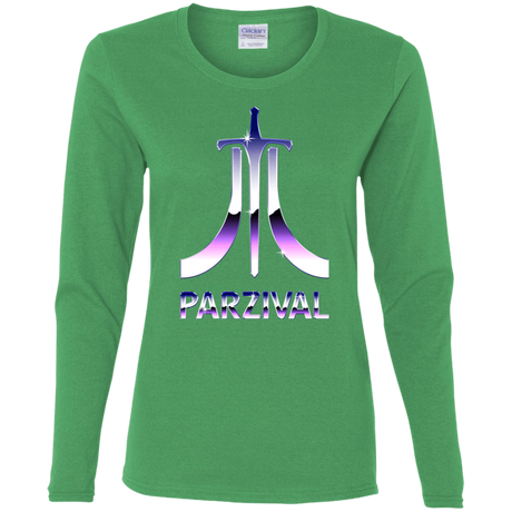 T-Shirts Irish Green / S Parzival Retro Women's Long Sleeve T-Shirt