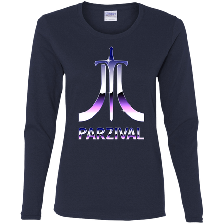 T-Shirts Navy / S Parzival Retro Women's Long Sleeve T-Shirt