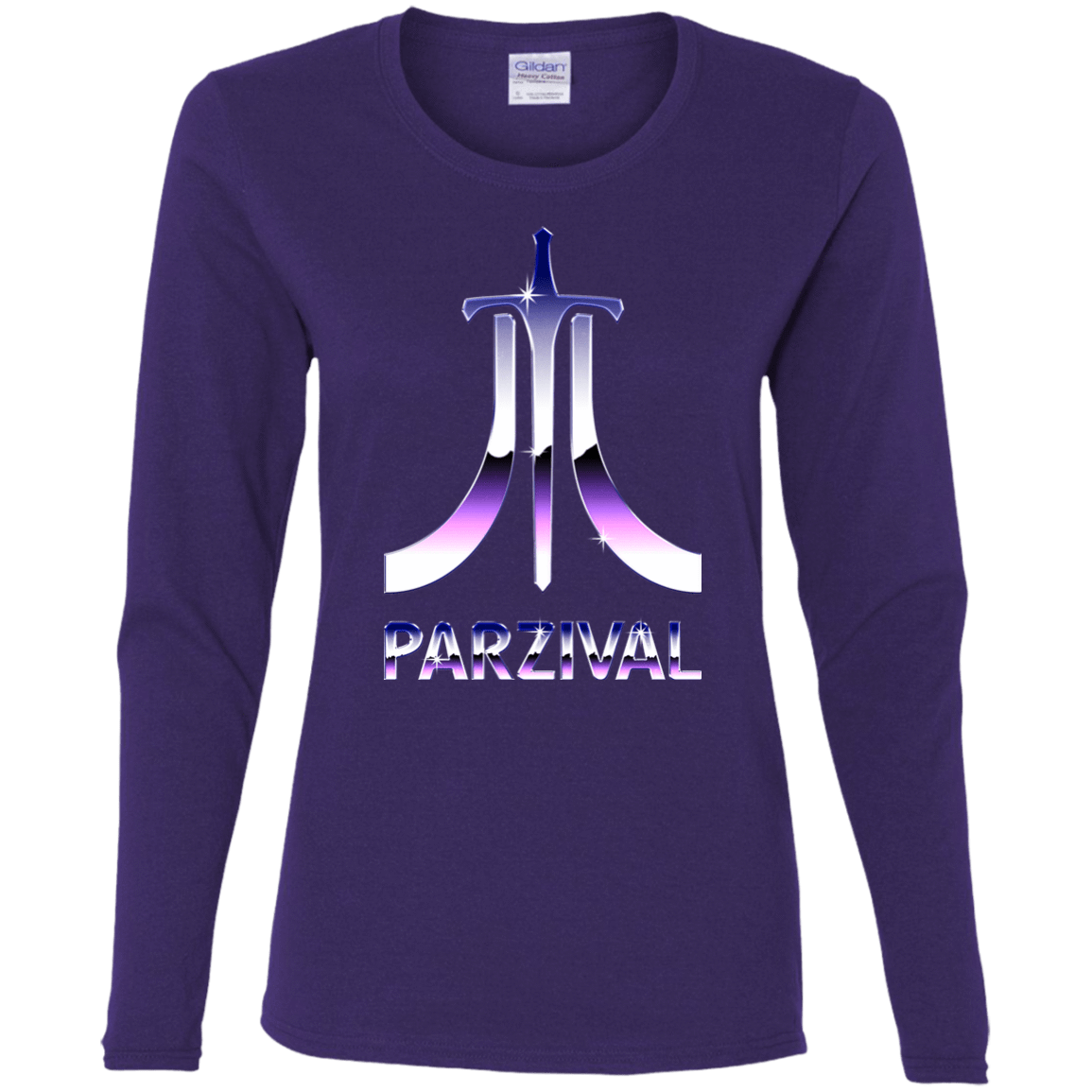 T-Shirts Purple / S Parzival Retro Women's Long Sleeve T-Shirt