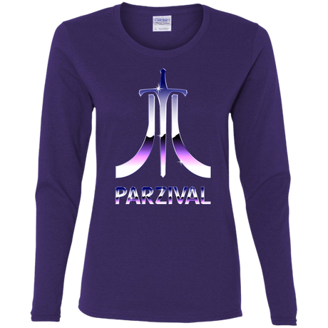 T-Shirts Purple / S Parzival Retro Women's Long Sleeve T-Shirt