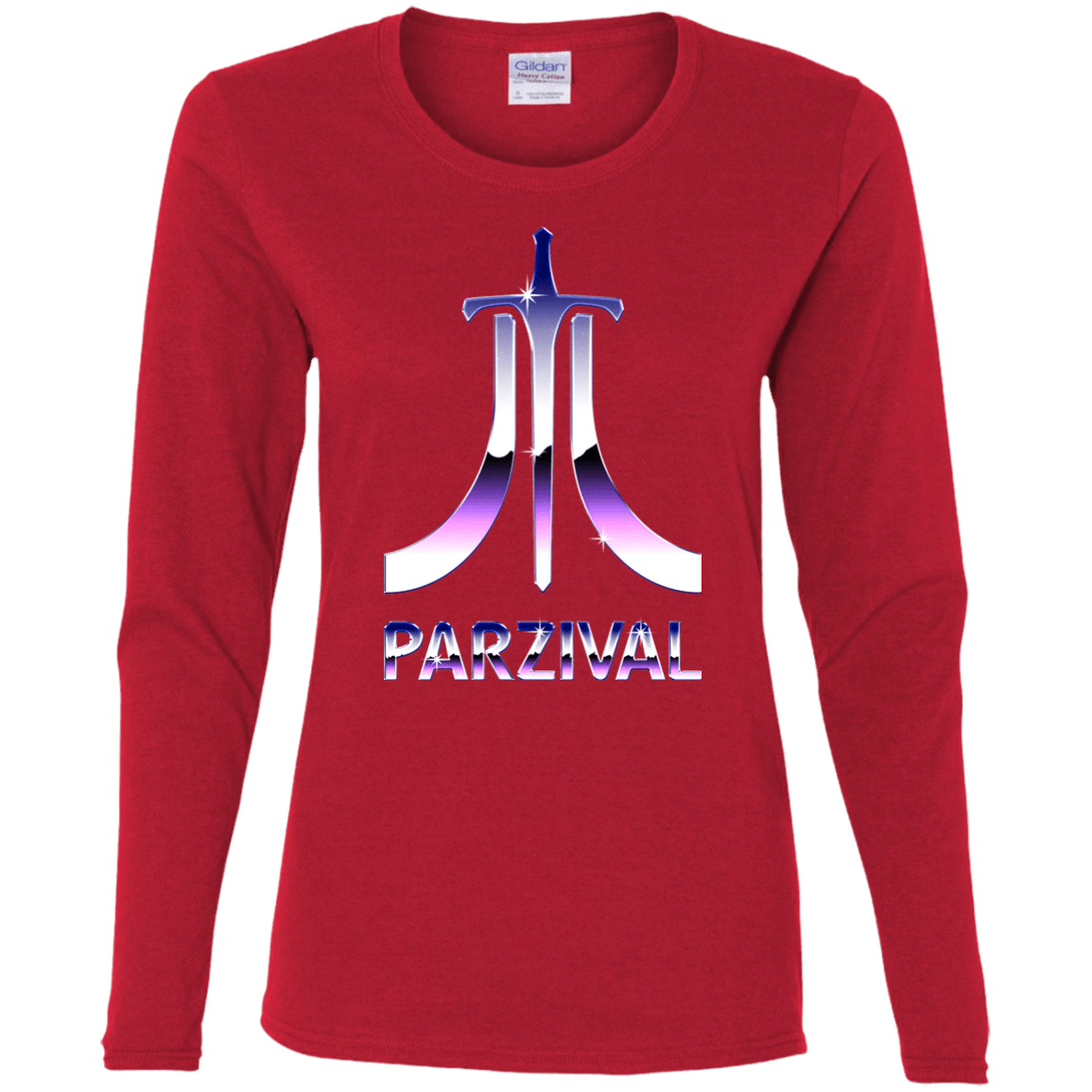 T-Shirts Red / S Parzival Retro Women's Long Sleeve T-Shirt