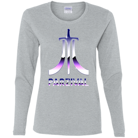 T-Shirts Sport Grey / S Parzival Retro Women's Long Sleeve T-Shirt