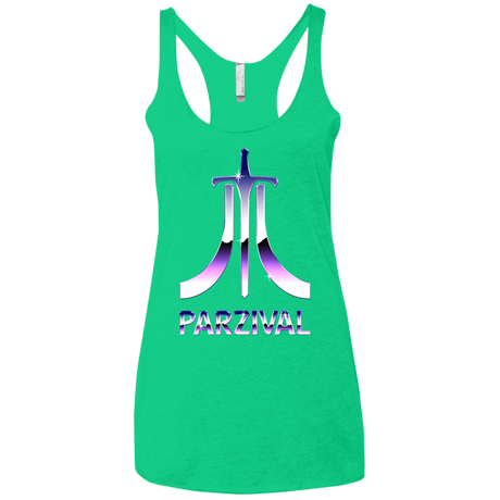 T-Shirts Envy / X-Small Parzival Retro Women's Triblend Racerback Tank