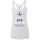 T-Shirts Heather White / X-Small Parzival Retro Women's Triblend Racerback Tank
