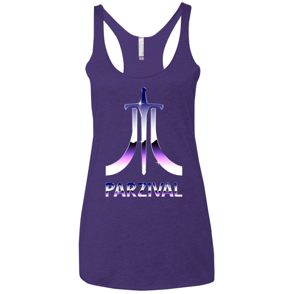 T-Shirts Purple Rush / X-Small Parzival Retro Women's Triblend Racerback Tank