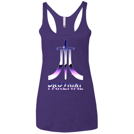 T-Shirts Purple Rush / X-Small Parzival Retro Women's Triblend Racerback Tank