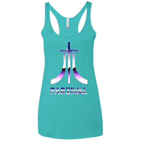 T-Shirts Tahiti Blue / X-Small Parzival Retro Women's Triblend Racerback Tank