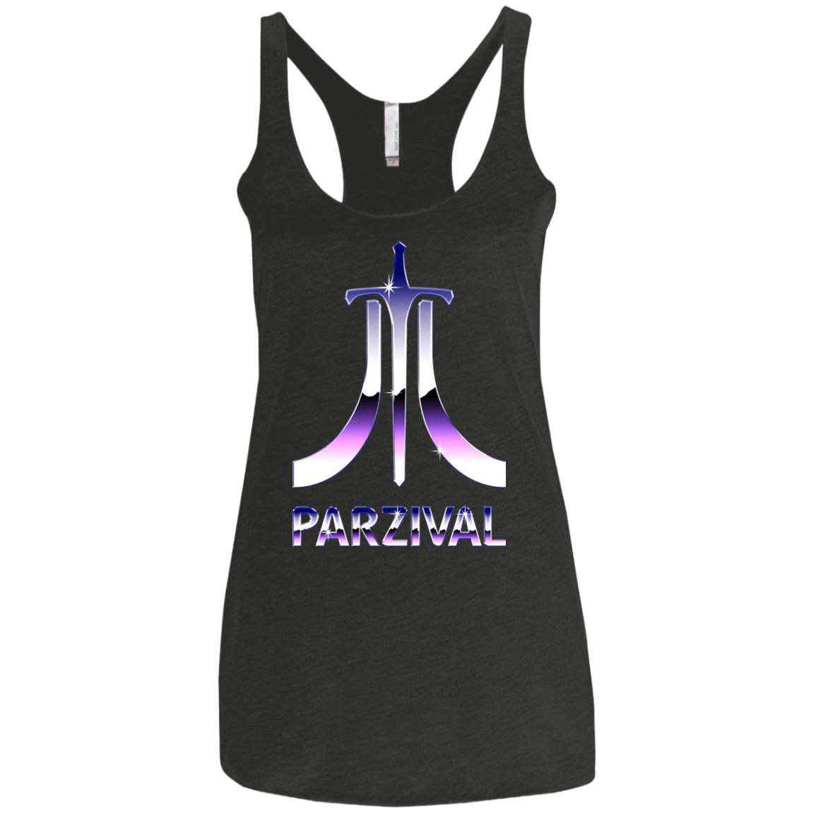 T-Shirts Vintage Black / X-Small Parzival Retro Women's Triblend Racerback Tank