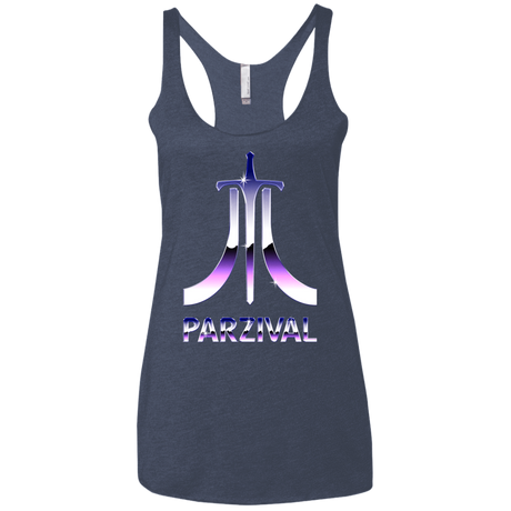 T-Shirts Vintage Navy / X-Small Parzival Retro Women's Triblend Racerback Tank