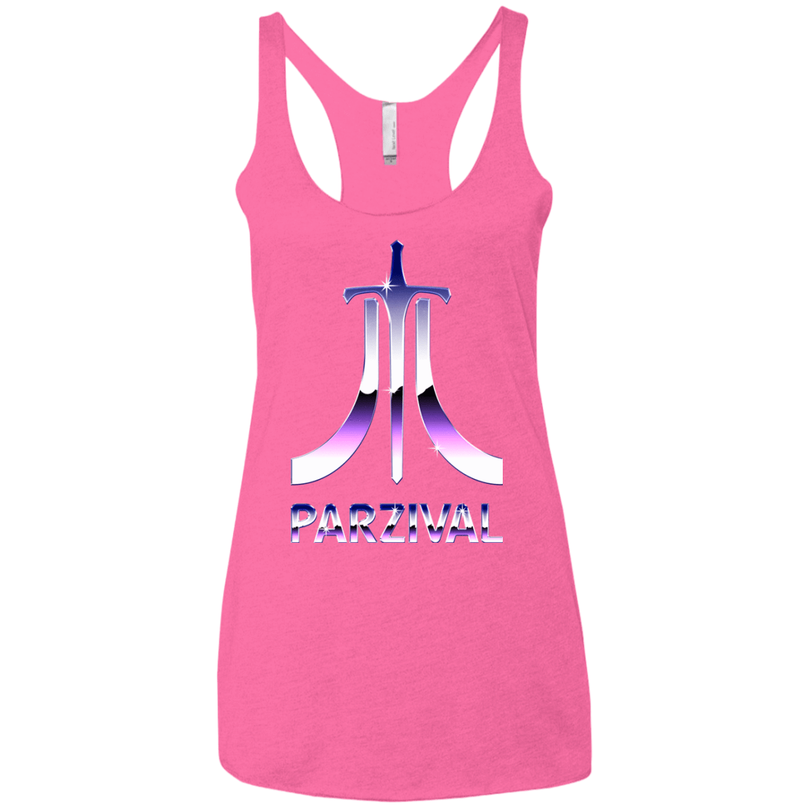 T-Shirts Vintage Pink / X-Small Parzival Retro Women's Triblend Racerback Tank