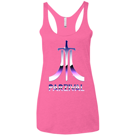 T-Shirts Vintage Pink / X-Small Parzival Retro Women's Triblend Racerback Tank