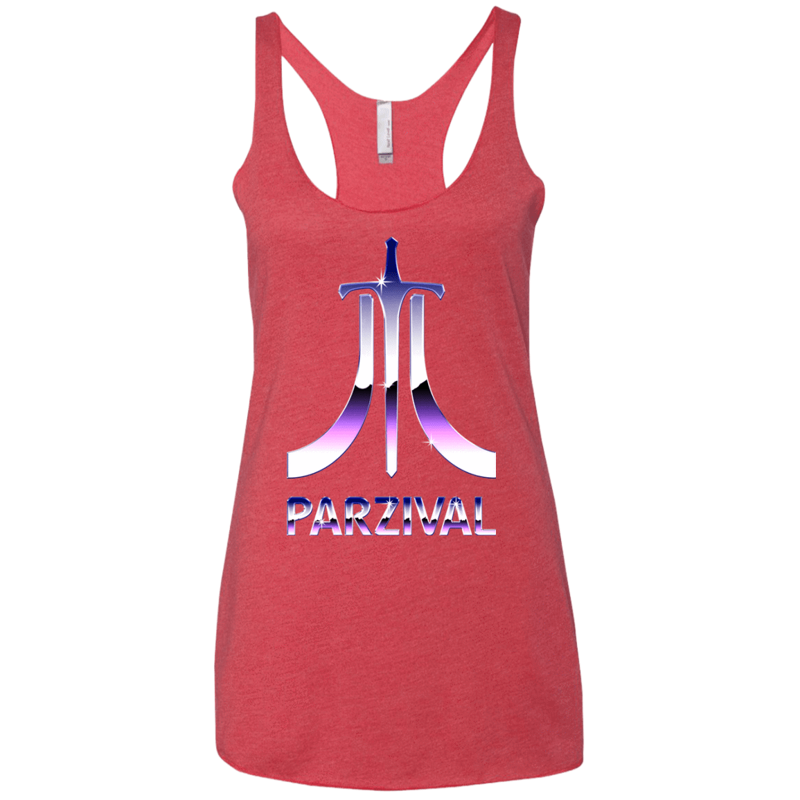 T-Shirts Vintage Red / X-Small Parzival Retro Women's Triblend Racerback Tank